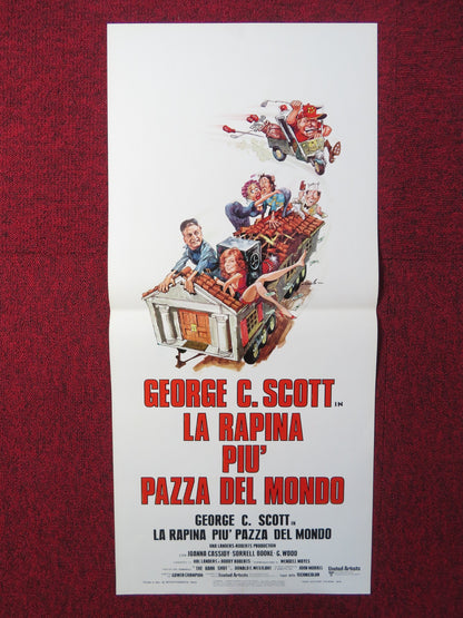 THE BANK SHOT ITALIAN LOCANDINA POSTER GEORGE C. SCOTT JOANNA CASSIDY 1974