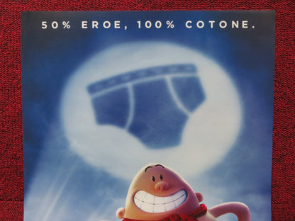 CAPTAIN UNDERPANTS: THE FIRST EPIC MOVIE ITALIAN LOCANDINA POSTER KEVIN HART '15