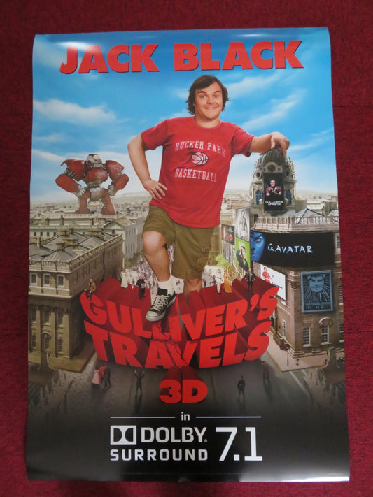 GULLIVER'S TRAVELS US ONE SHEET ROLLED POSTER JACK BLACK EMILY BLUNT 2010