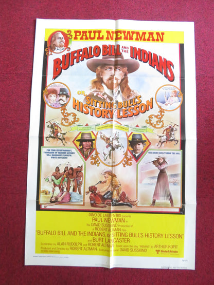 BUFFALO BILL AND THE INDIANS, OR SITTING... FOLDED US ONE SHEET POSTER 1976