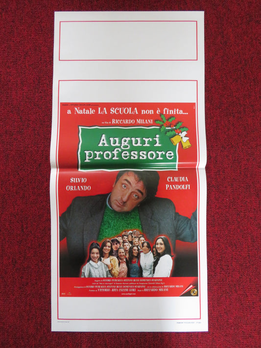 AUGURI PROFESSORE ITALIAN LOCANDINA POSTER SILVIO ORLANDO CLAUDIA PANDOLFI 1997