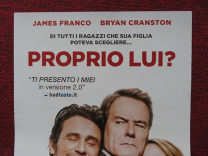 WHY HIM? ITALIAN LOCANDINA POSTER JAMES FRANCO BRYAN CRANSTON 2016