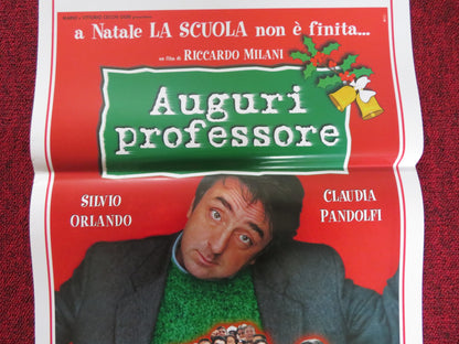 AUGURI PROFESSORE ITALIAN LOCANDINA POSTER SILVIO ORLANDO CLAUDIA PANDOLFI 1997