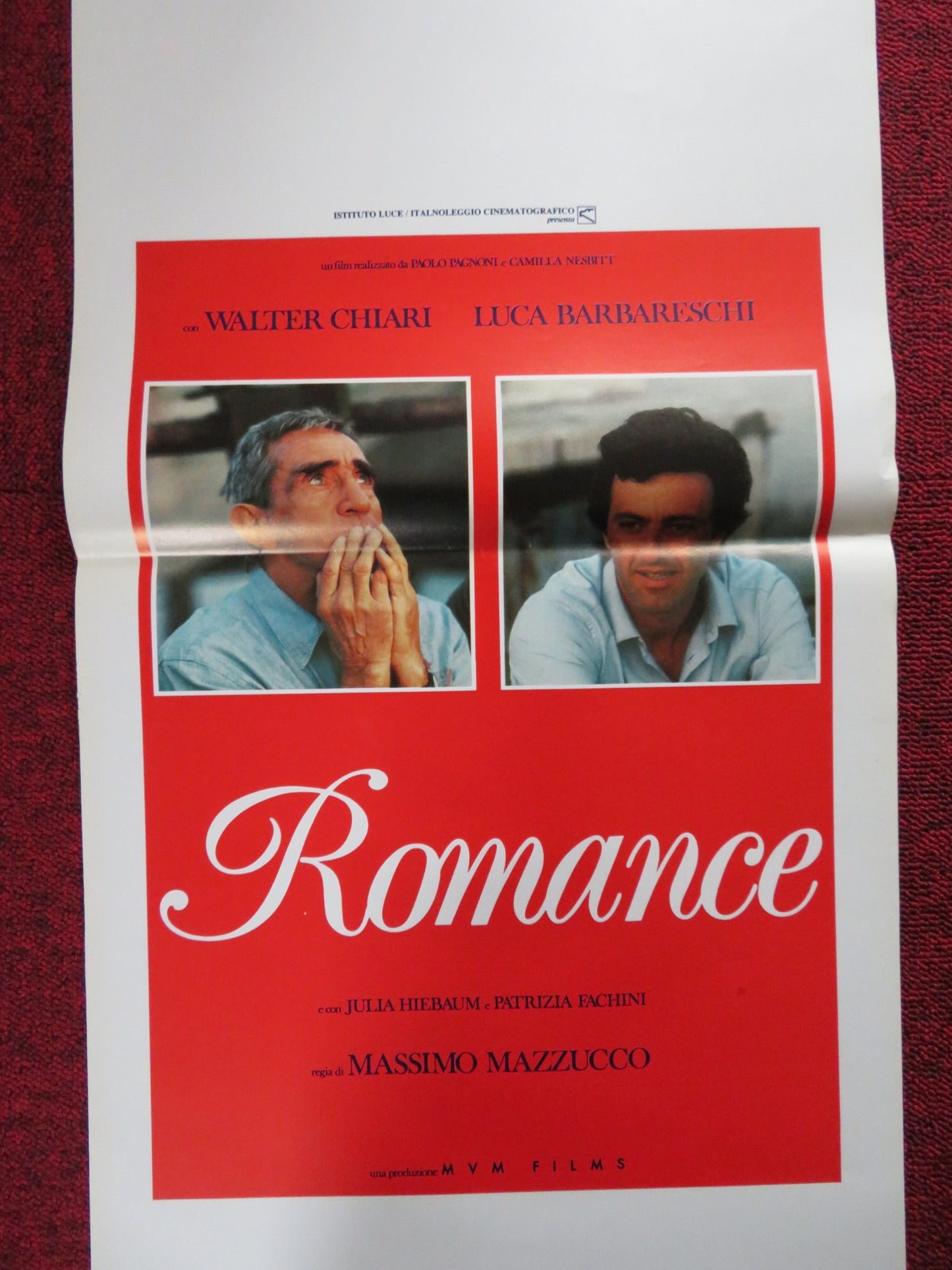 ROMANCE ITALIAN LOCANDINA POSTER WALTER CHIARI LUCA BARBARESCHI 1986