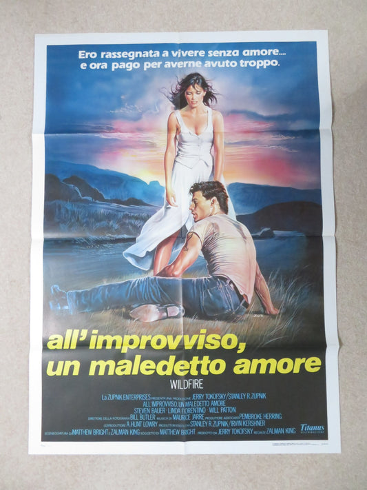 WILDFIRE ITALIAN 2 FOGLIO POSTER STEVEN BAUER LINDA FIORENTINO 1988