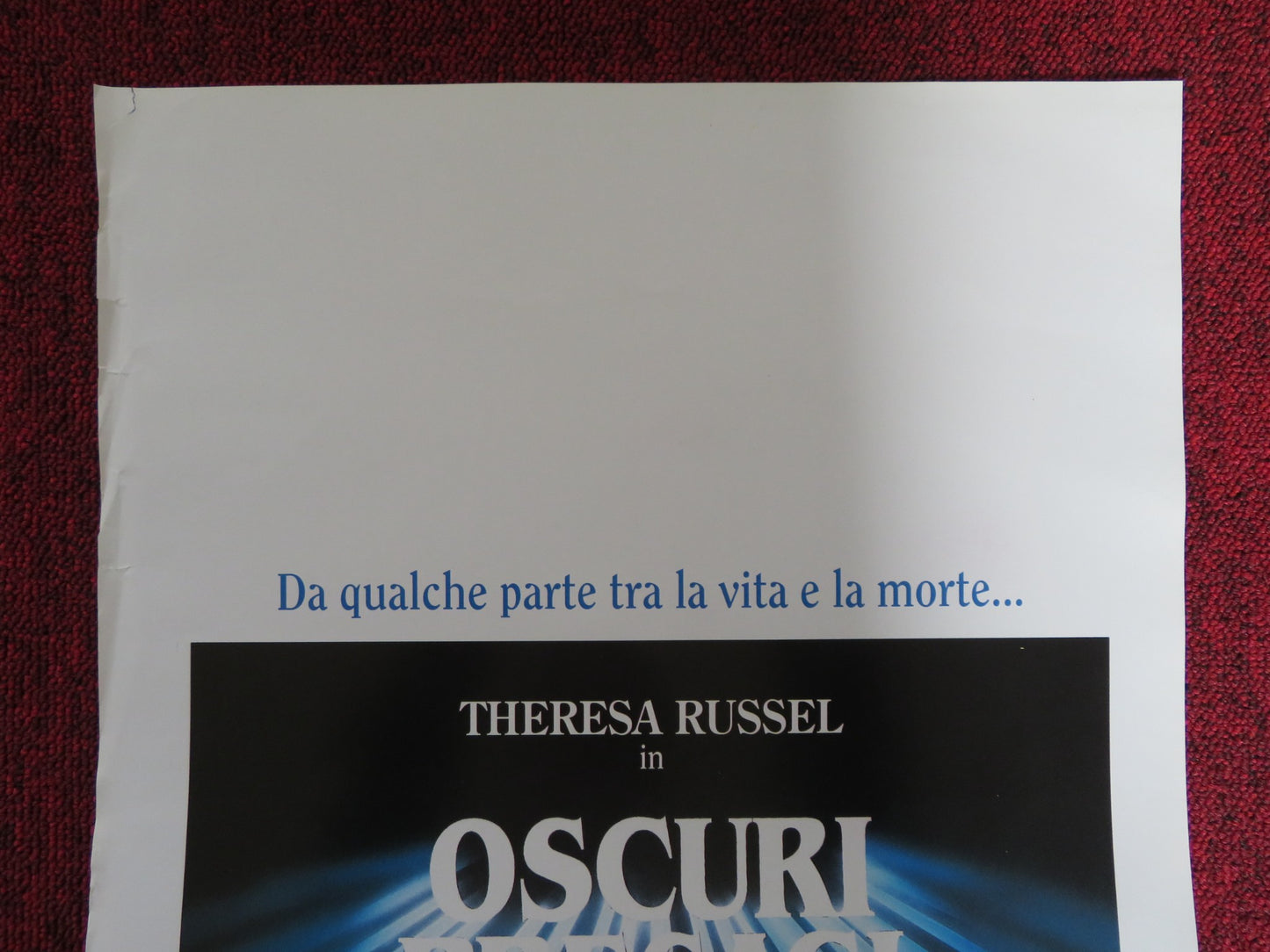 OSCURI PRESAGI ITALIAN LOCANDINA POSTER THERESA RUSSEL MARK HARMON 1991