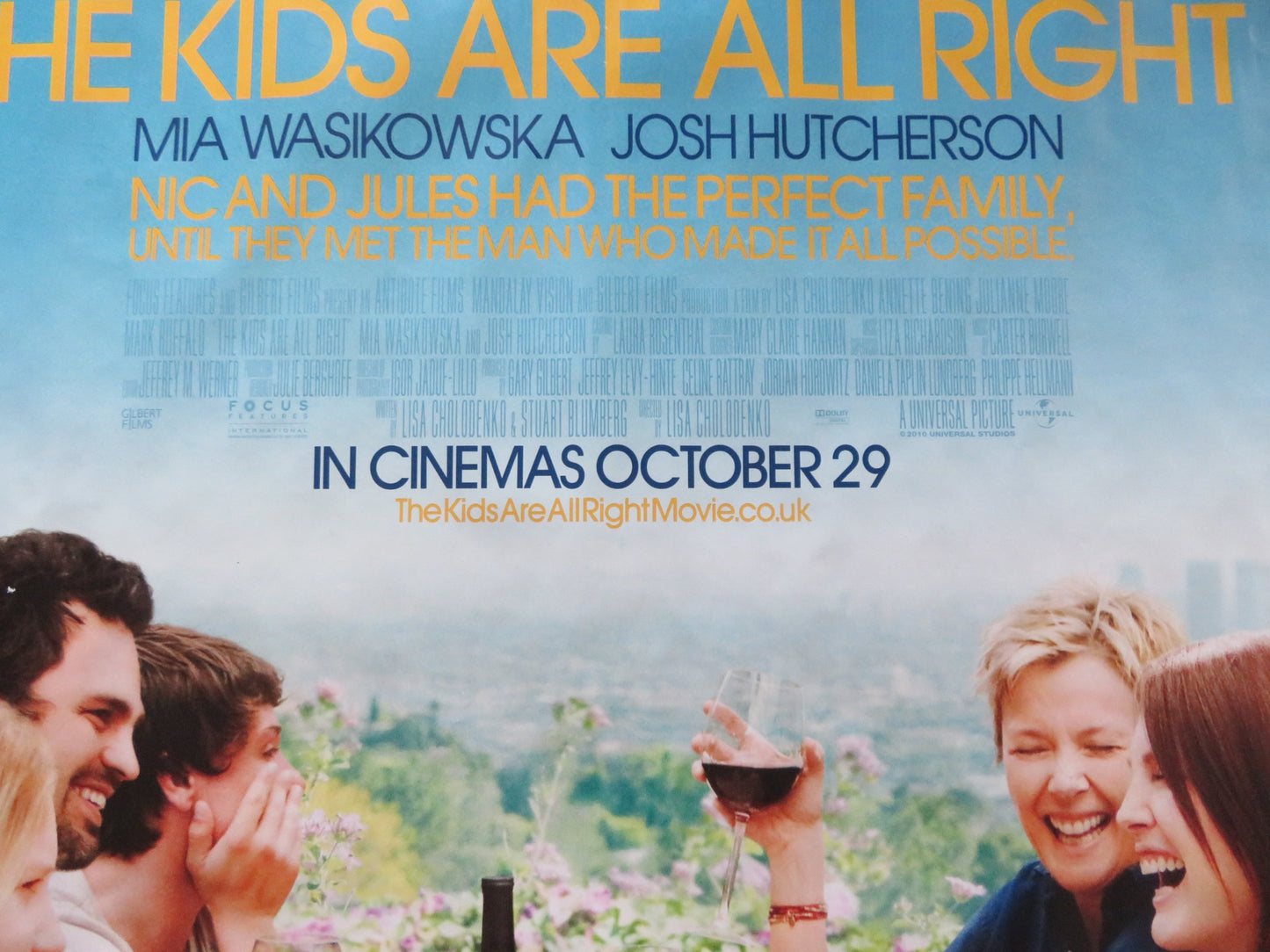 THE KIDS ARE ALL RIGHT UK QUAD ROLLED POSTER JULIANNE MOORE ANNETTE BENING 2010