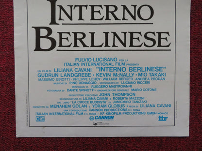 THE BERLIN AFFAIR ITALIAN LOCANDINA POSTER GUDRUN LANDGREBE KEVIN MCNALLY 1985