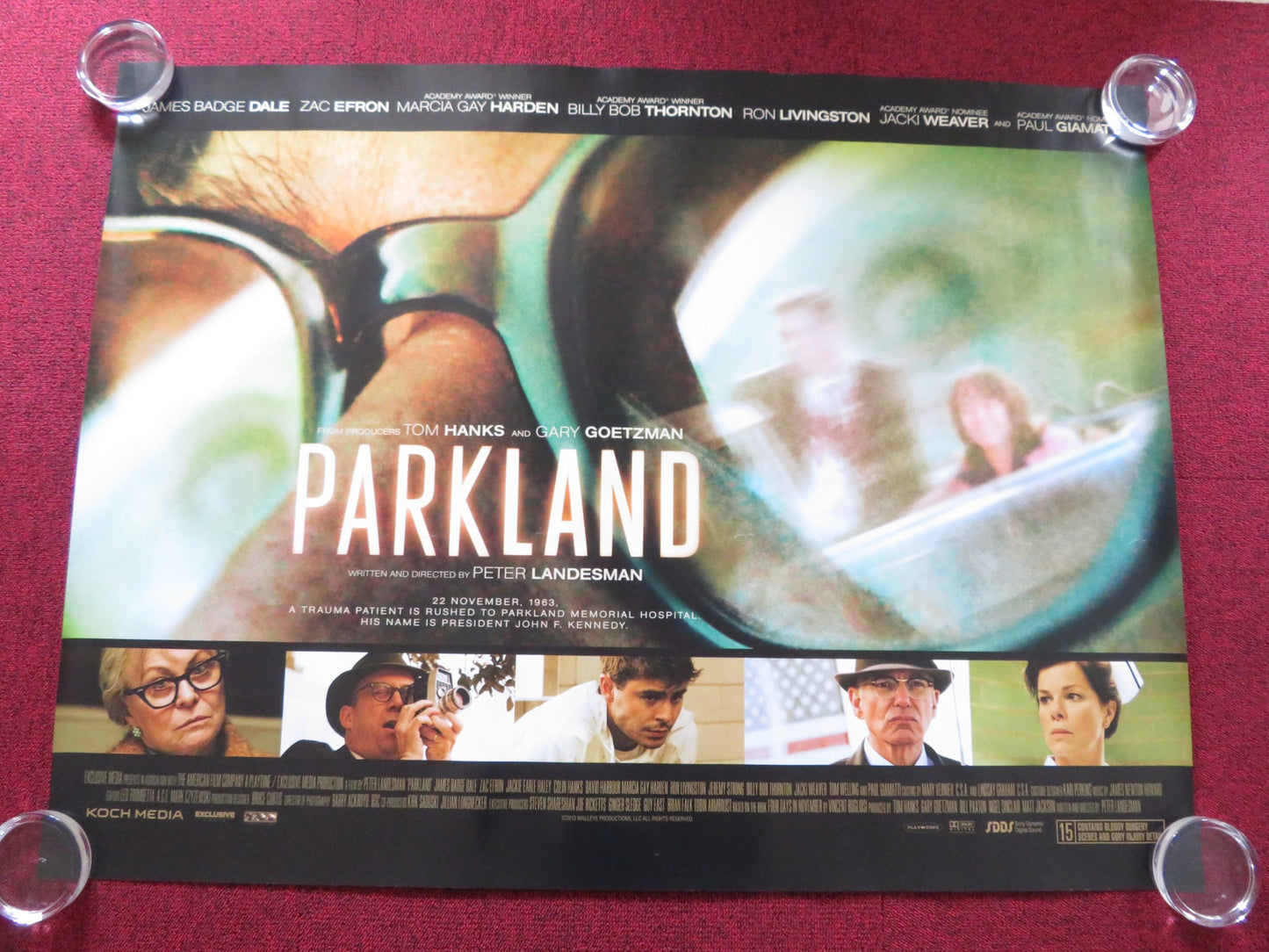 PARKLAND UK QUAD ROLLED POSTER ZAC EFRON BILLY BOB THORNTON 2013