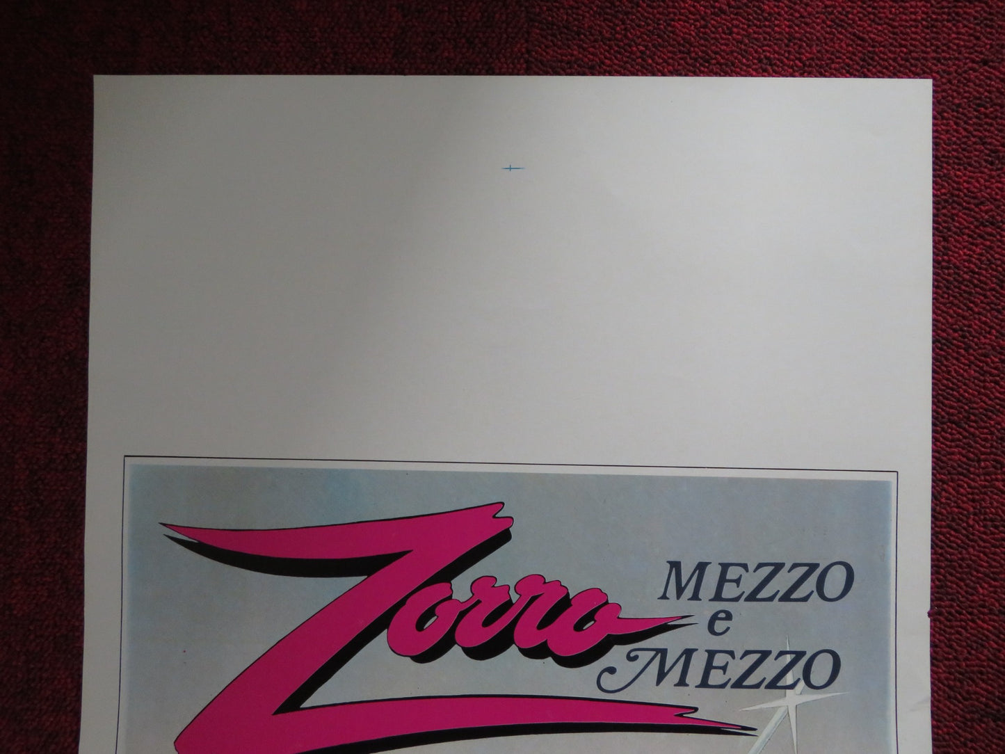 ZORRO: THE GAY BLADE  ITALIAN LOCANDINA POSTER GEORGE HAMILTON L. HUTTON 1981