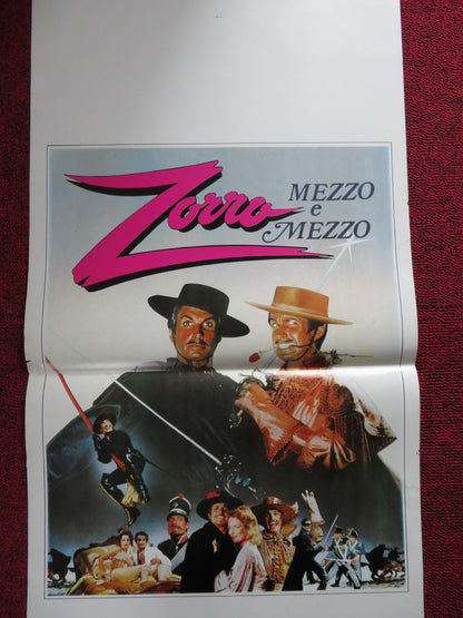 ZORRO: THE GAY BLADE  ITALIAN LOCANDINA POSTER GEORGE HAMILTON L. HUTTON 1981