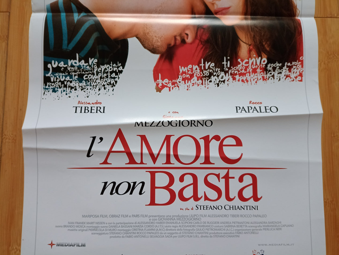 L'AMORE NON BASTA ITALIAN LOCANDINA (27.5"x13") POSTER ALESSANDRO TIBERI 2008