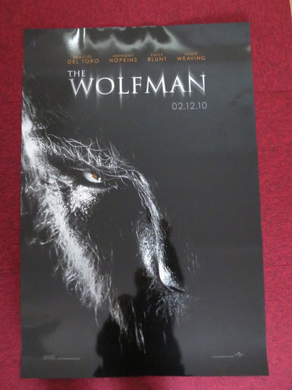 THE WOLFMAN US ONE SHEET ROLLED POSTER BENICIO DEL TORO ANTHONY HOPKINS 2010