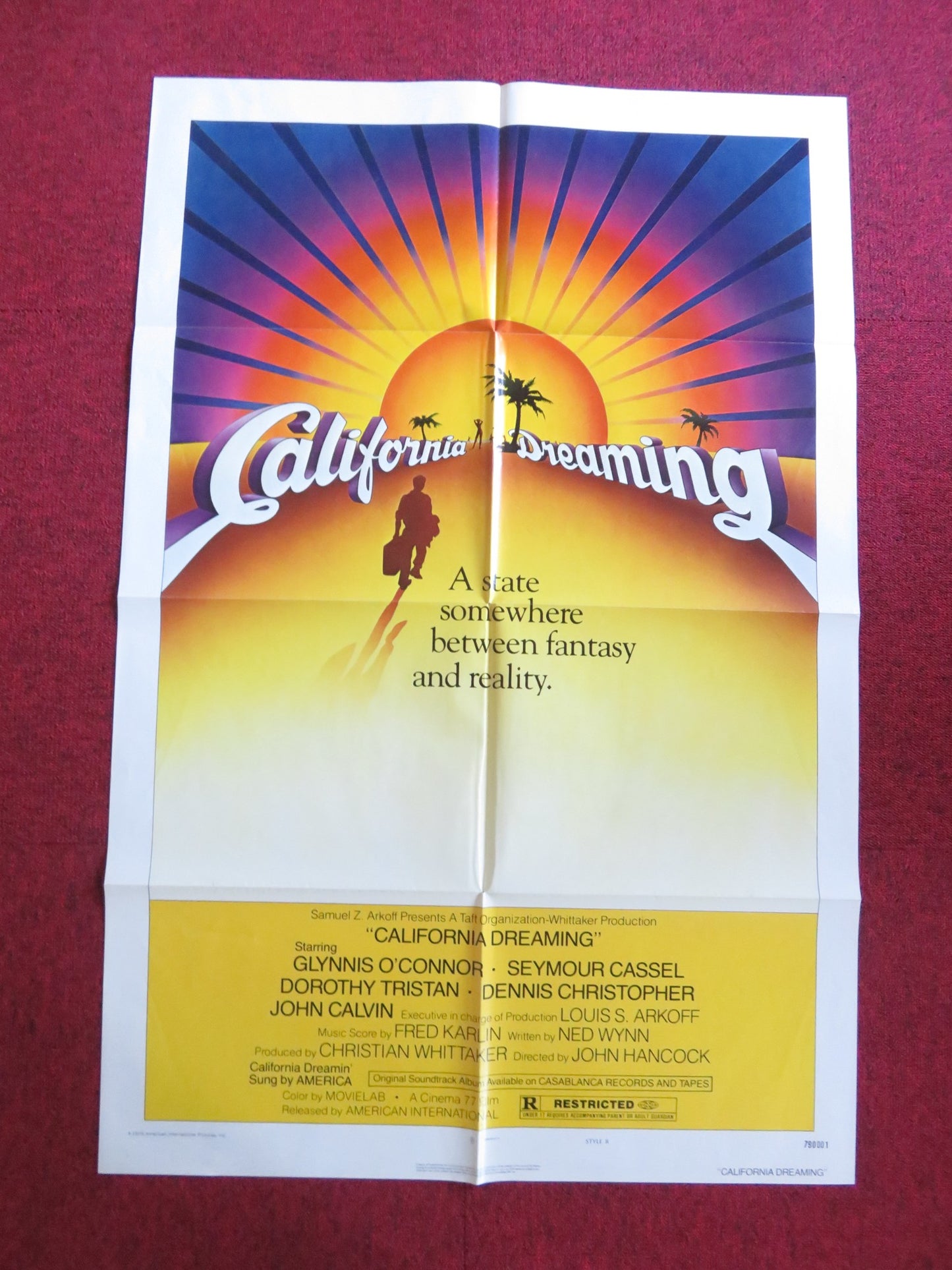 CALIFORNIA DREAMING - STYLE B FOLDED US ONE SHEET POSTER GLYNNIS O'CONNOR 1979