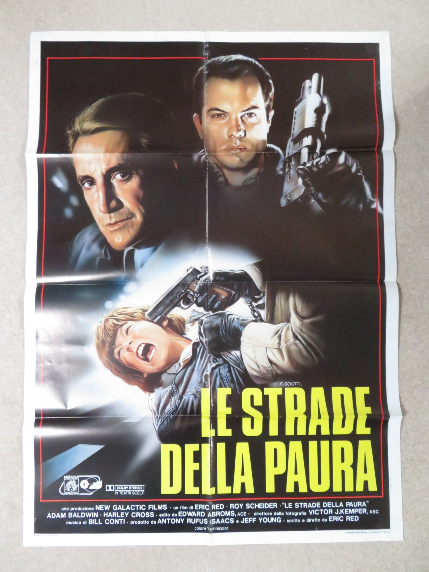 COHEN AND TATE ITALIAN 2 FOGLIO POSTER ROY SCHEIDER ADAM BALDWIN 1988