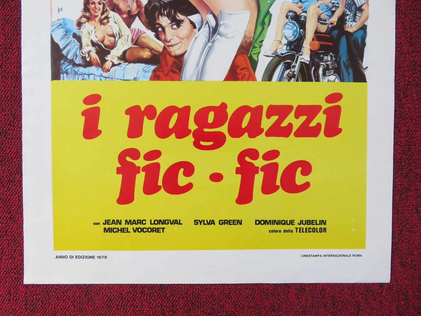 I RAGAZZI FIC FIC ITALIAN LOCANDINA POSTER JEAN MARC LONGVAL SYLVA GREEN 1979