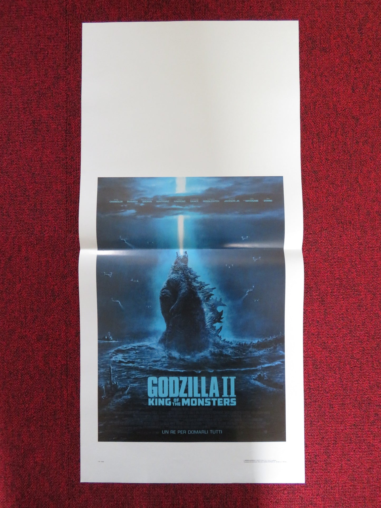 GODZILLA II KING OF THE MONSTERS ITALIAN LOCANDINA POSTER MILLIE B. BROWN 2019