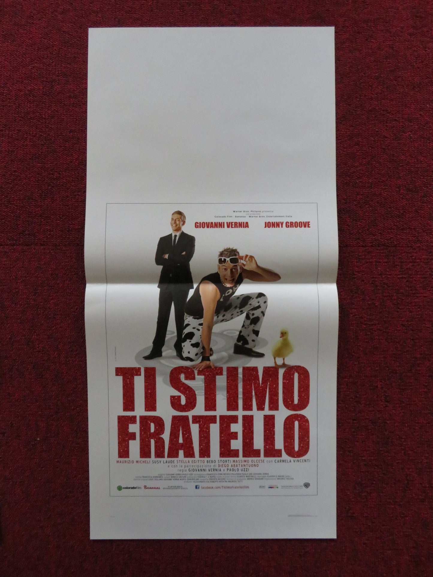 TI STIMO FRATELLO ITALIAN LOCANDINA POSTER GIOVANNI VERNIA JONNY GROOVE 2012