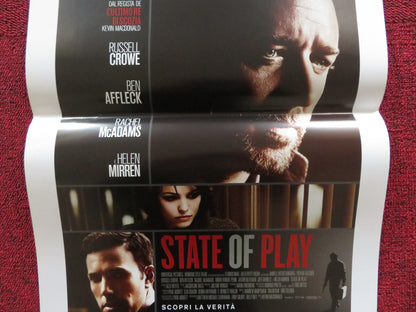 STATE OF PLAY ITALIAN LOCANDINA POSTER RUSSELL CROWE BEN AFFLECK 2009