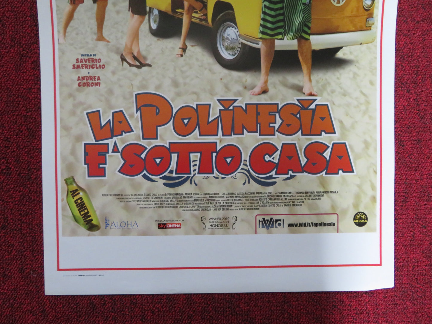 LA POLINESIA E'SOTTO CASA ITALIAN LOCANDINA POSTER FABIANA BALDINELLI 2010