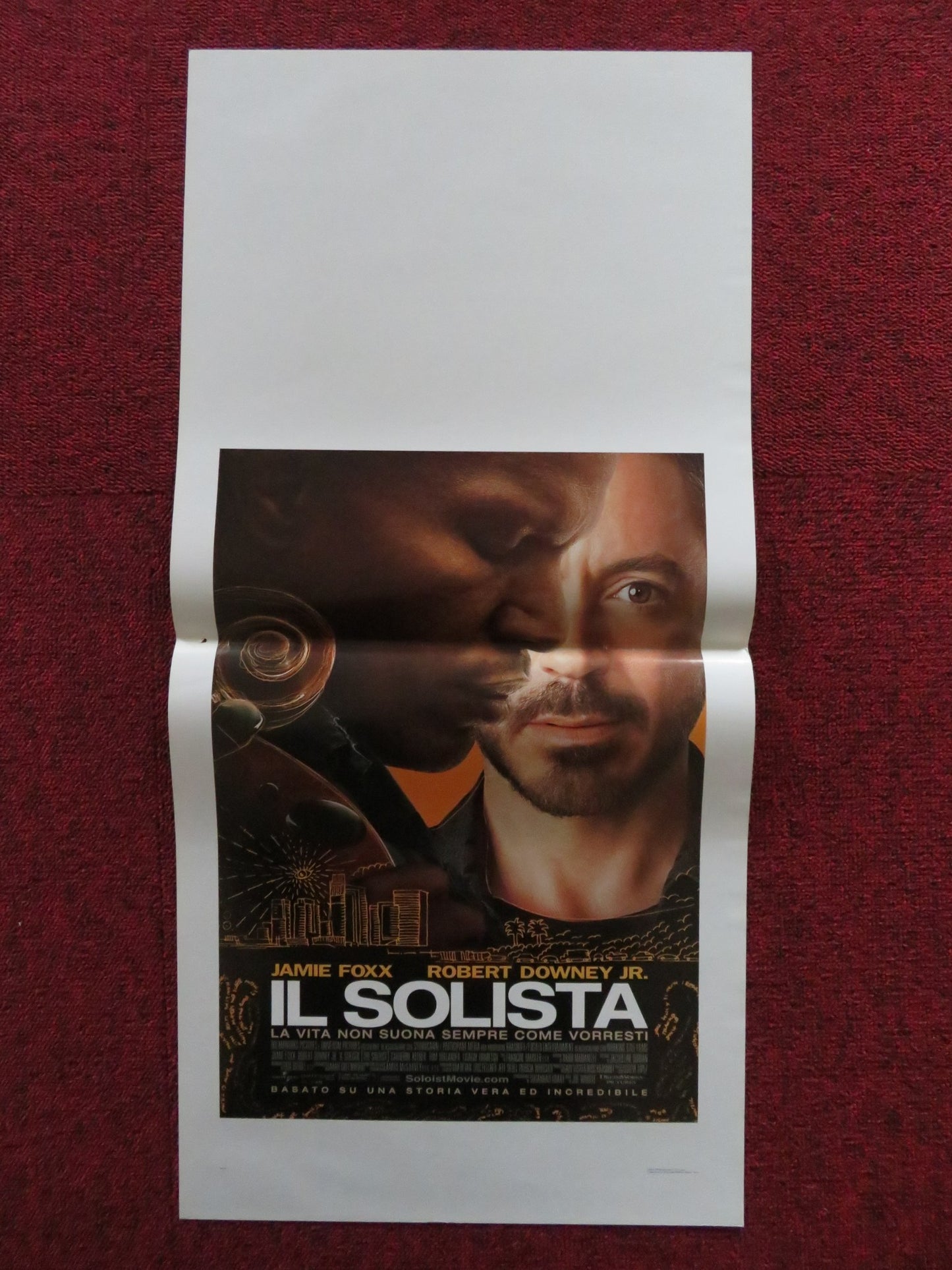 THE SOLOIST ITALIAN LOCANDINA POSTER JAMIE FOXX ROBERT DOWNEY JR.