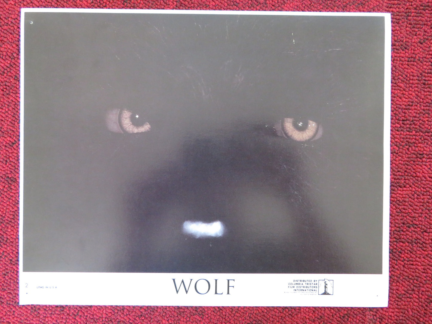 WOLF - 2 LOBBY CARD JACK NICHOLSON MICHELLE PFEIFFER 1994