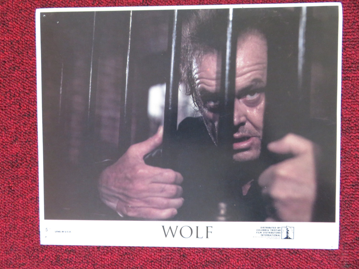 WOLF - 5 LOBBY CARD JACK NICHOLSON MICHELLE PFEIFFER 1994