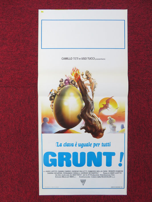 GRUNT! ITALIAN LOCANDINA POSTER ANDY LUOTTO GIANNI CIARDO 1982