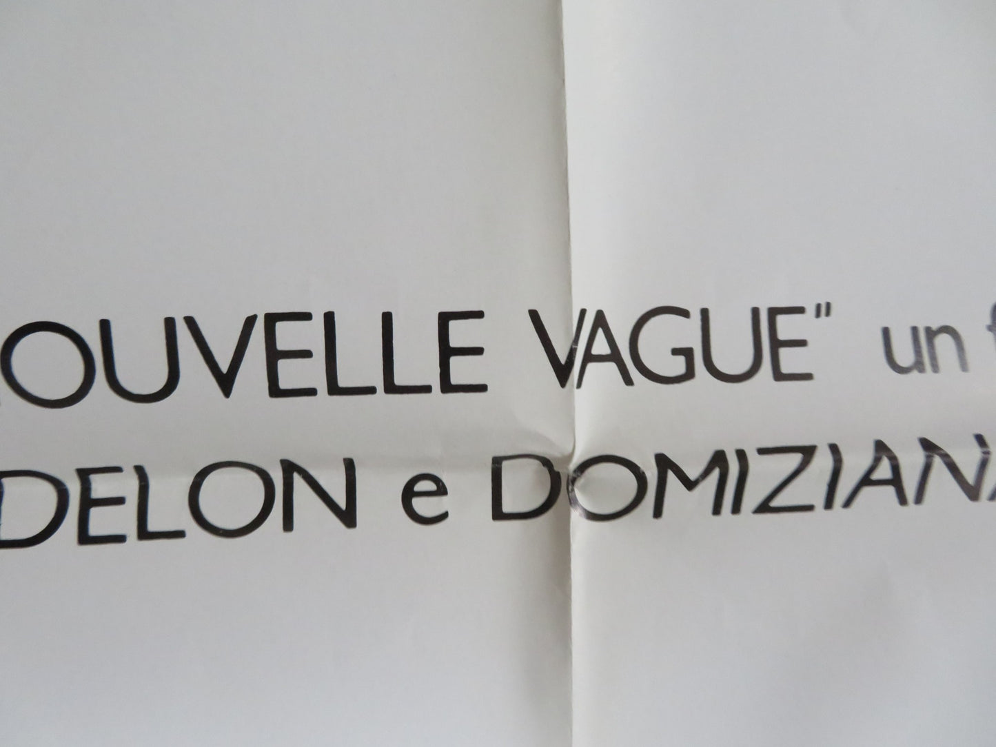 NEW WAVE ITALIAN 2 FOGLIO POSTER ALAIN DELON DOMIZIANA GIORDANO 1990