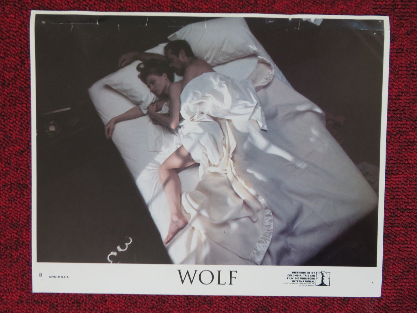 WOLF - 8 LOBBY CARD JACK NICHOLSON MICHELLE PFEIFFER 1994