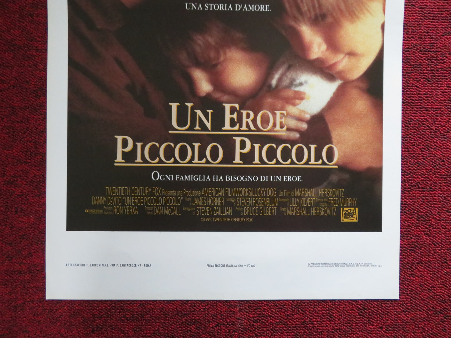 JACK THE BEAR ITALIAN LOCANDINA POSTER DANNY DEVITO GARY SINISE 1993