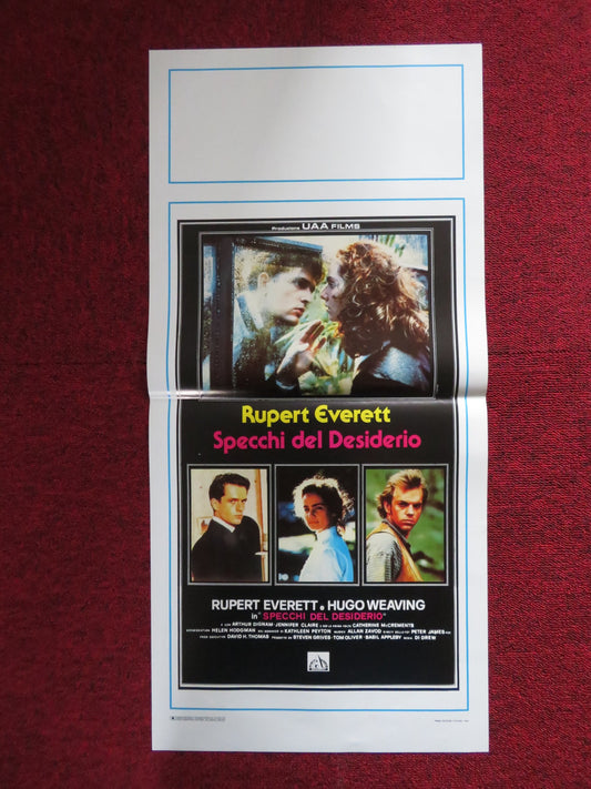 THE RIGHT HAND MAN ITALIAN LOCANDINA POSTER RUPERT EVERETT HUGO WEAVING 1987