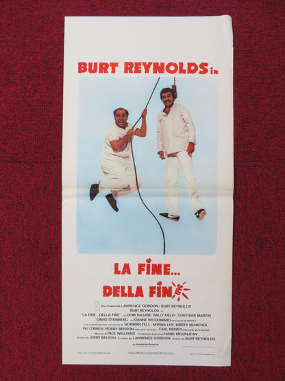 THE END ITALIAN LOCANDINA POSTER BURT REYNOLDS DOM DELUISE 1978