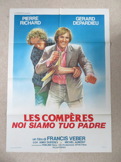 THE COMDADS ITALIAN 2 FOGLIO POSTER PIERRE RICHARD GERARD DEPARDIEU 1983