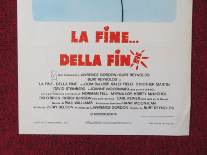 THE END ITALIAN LOCANDINA POSTER BURT REYNOLDS DOM DELUISE 1978