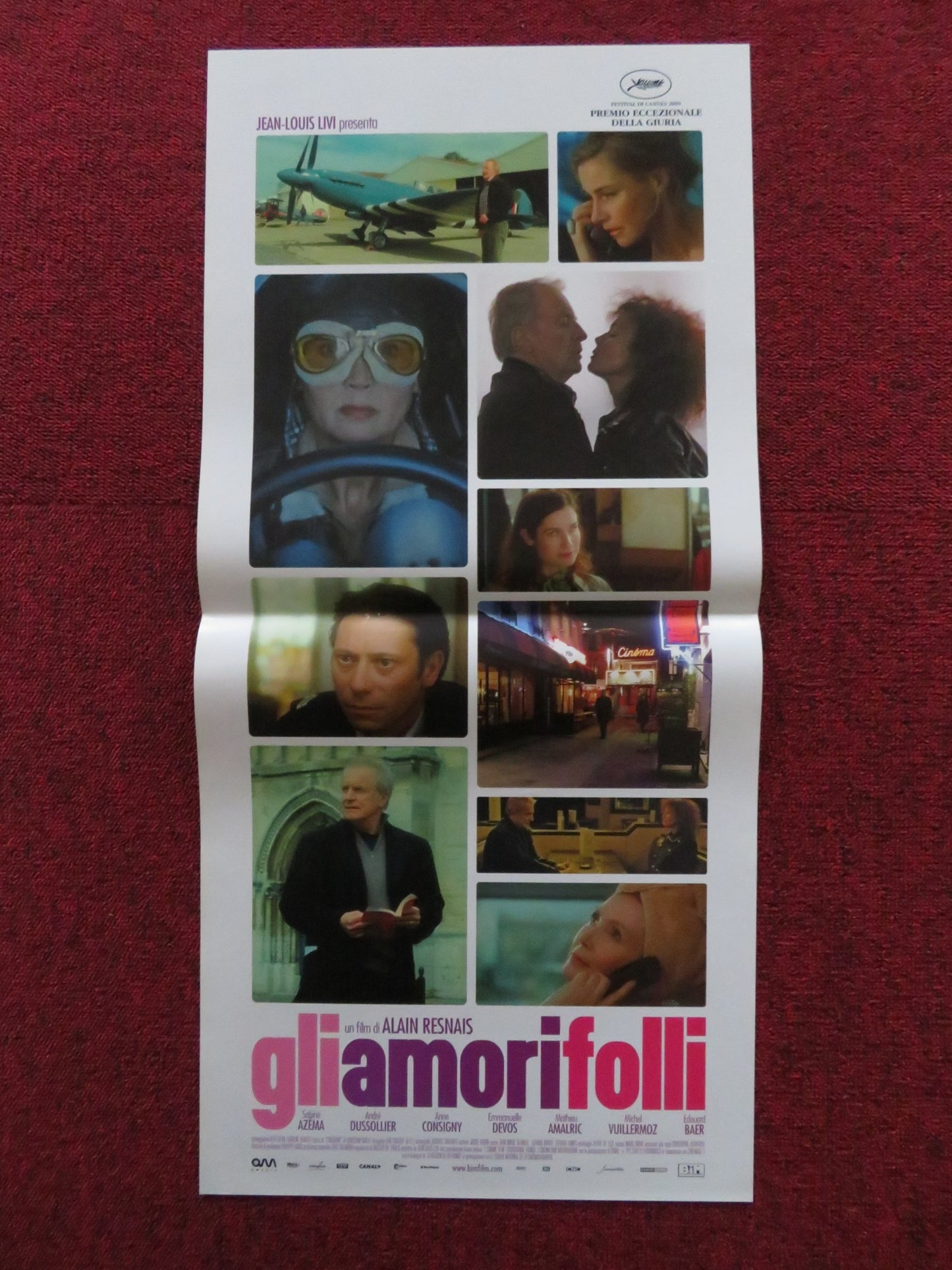 GLI AMORI FOLLI ITALIAN LOCANDINA POSTER SABINE AZEMA ANDRE DUSSOLLIER 2009