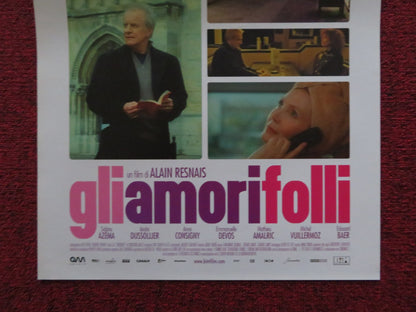 GLI AMORI FOLLI ITALIAN LOCANDINA POSTER SABINE AZEMA ANDRE DUSSOLLIER 2009