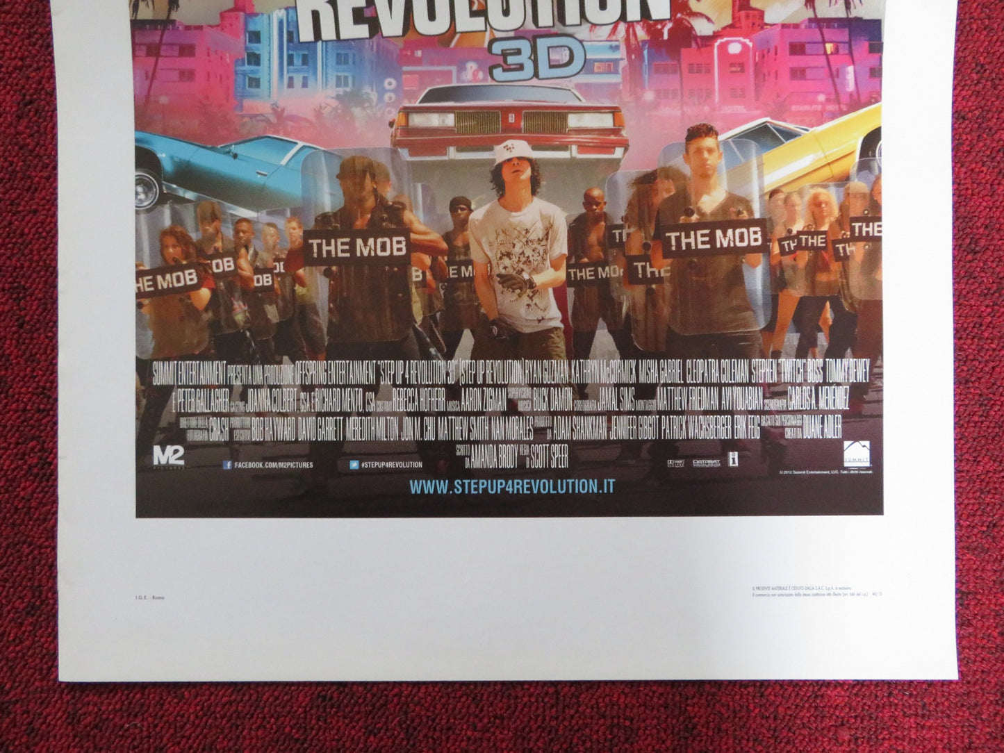 STEP UP 4 REVOLUTION ITALIAN LOCANDINA POSTER CLEOPATRA COLEMAN RYAN GUZMAN 2012