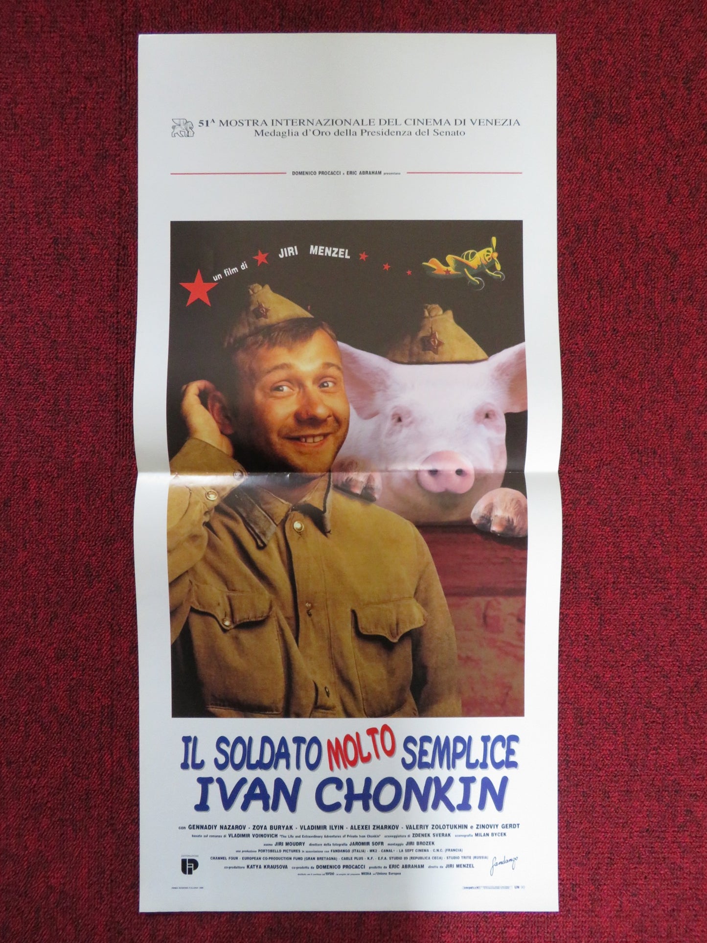 IL SOLDATO MOLTO SEMPLICE IVAN CHONKIN ITALIAN LOCANDINA POSTER G. NAZAROV 1994