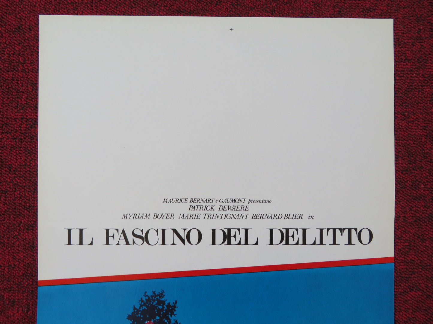 IL FASCINO DEL DELITTO ITALIAN LOCANDINA POSTER PATRICK DEWAERE M. BOYER 1980