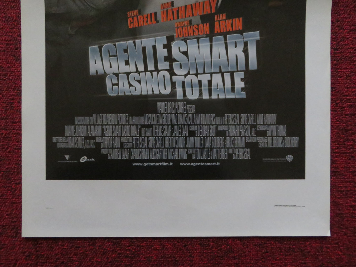 GET SMART ITALIAN LOCANDINA POSTER STEVE CARELL ANNE HATHAWAY 2008