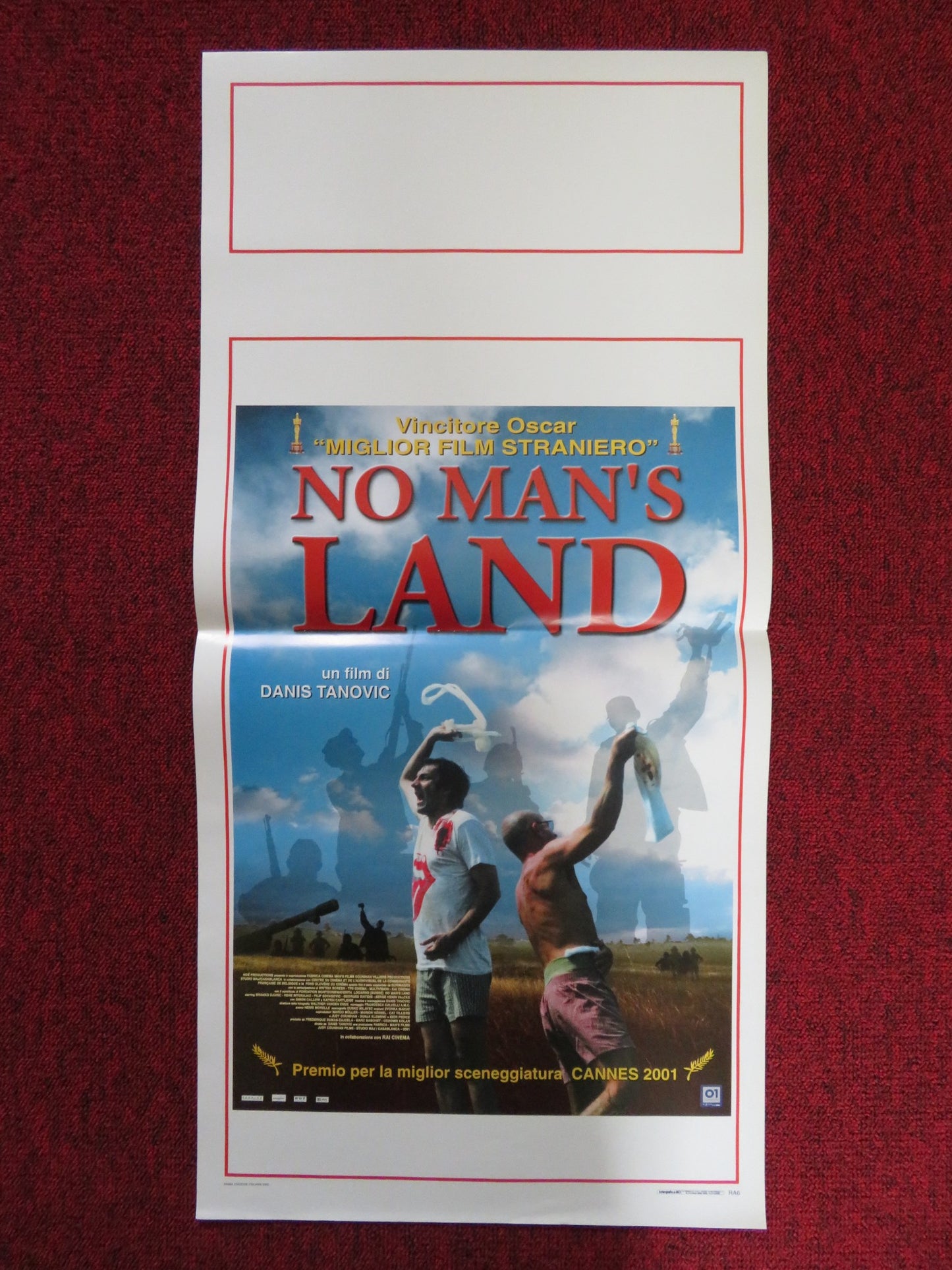 NO MANS LAND ITALIAN LOCANDINA POSTER BRANKO DJURIC RENE BITORAJAC 2001