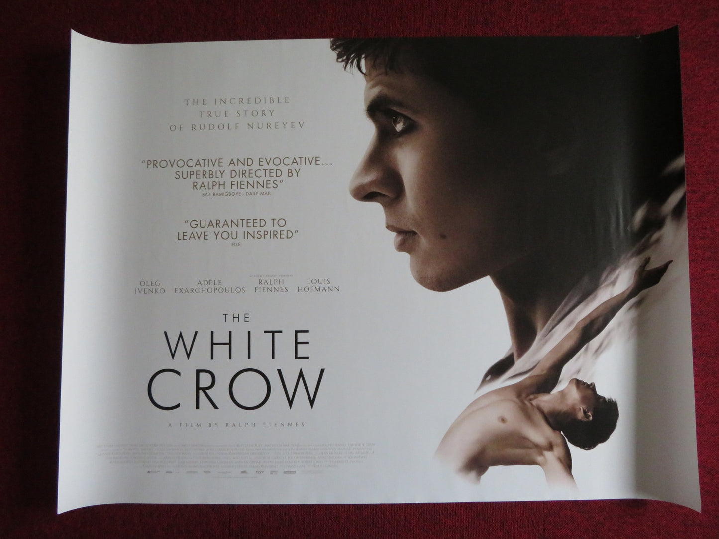 THE WHITE CROW UK QUAD (30"x 40") ROLLED POSTER OLEG IVENKO RALPH FIENNES 2018