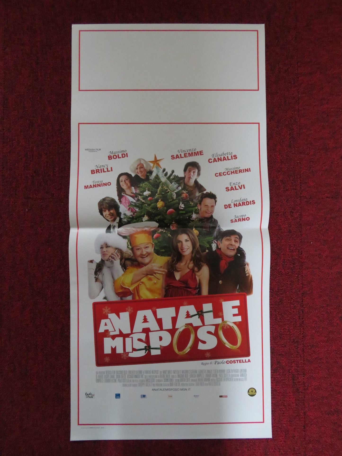 ANATALE MISPOSO ITALIAN LOCANDINA POSTER MASSIMO BOLDI NANCY BRILLI 2010