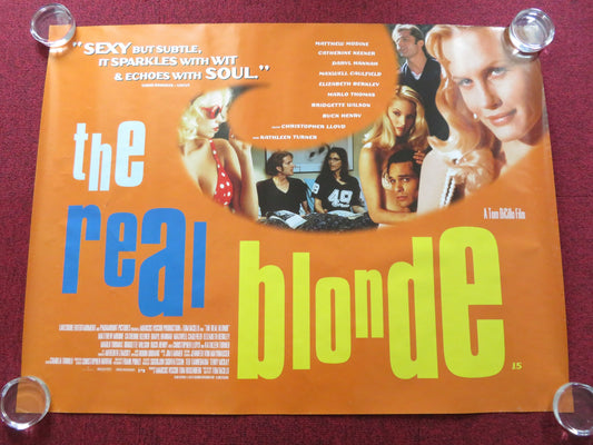 THE REAL BLONDE UK QUAD (30"x 40") ROLLED POSTER MATTHEW MODINE KEENER 1997