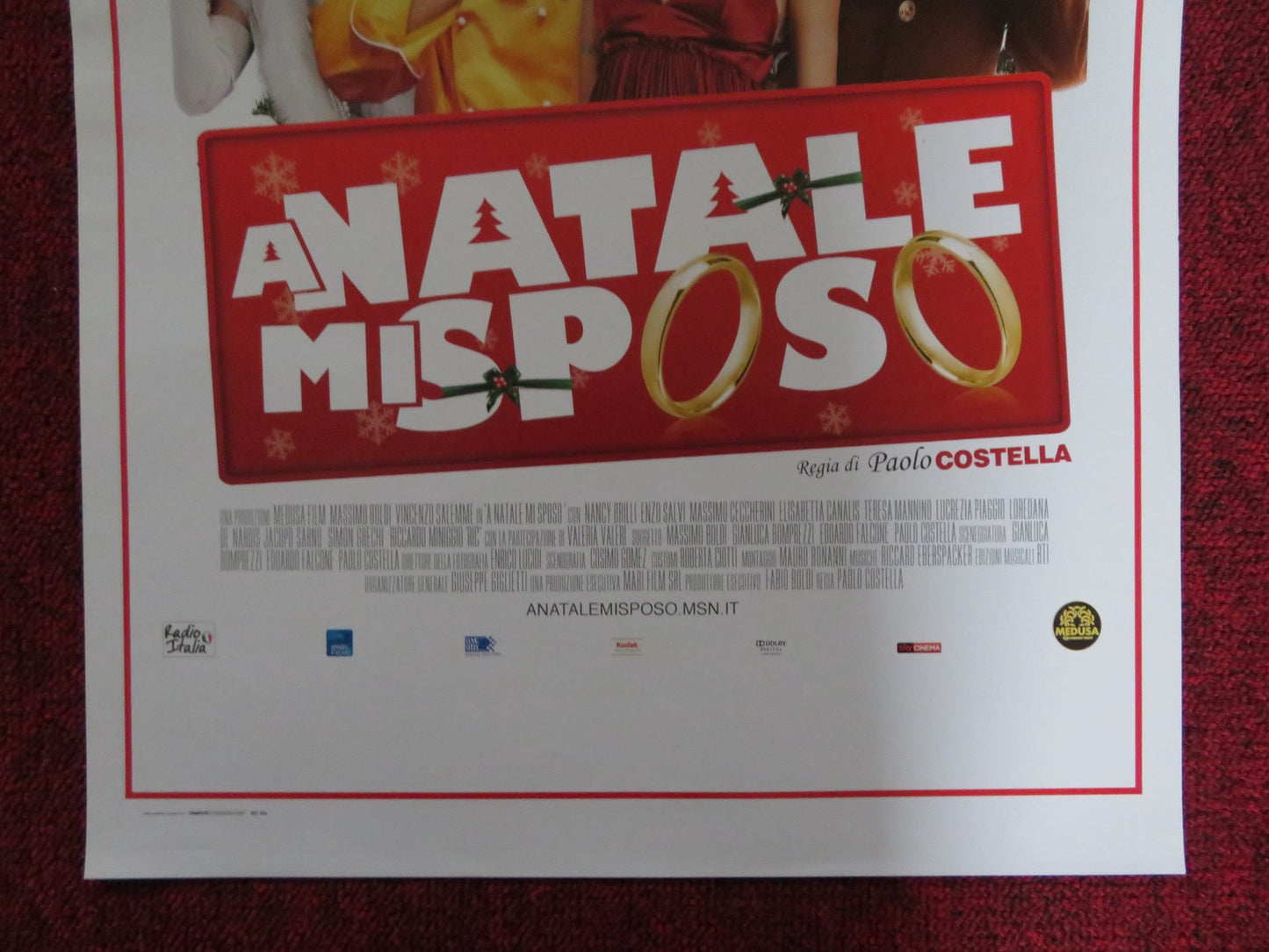 ANATALE MISPOSO ITALIAN LOCANDINA POSTER MASSIMO BOLDI NANCY BRILLI 2010