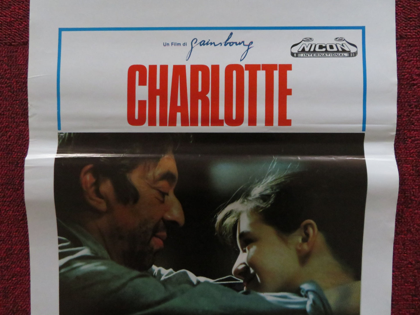 CHARLOTTE FOREVER  ITALIAN LOCANDINA POSTER CHARLOTTE GAINSBOURG 1986