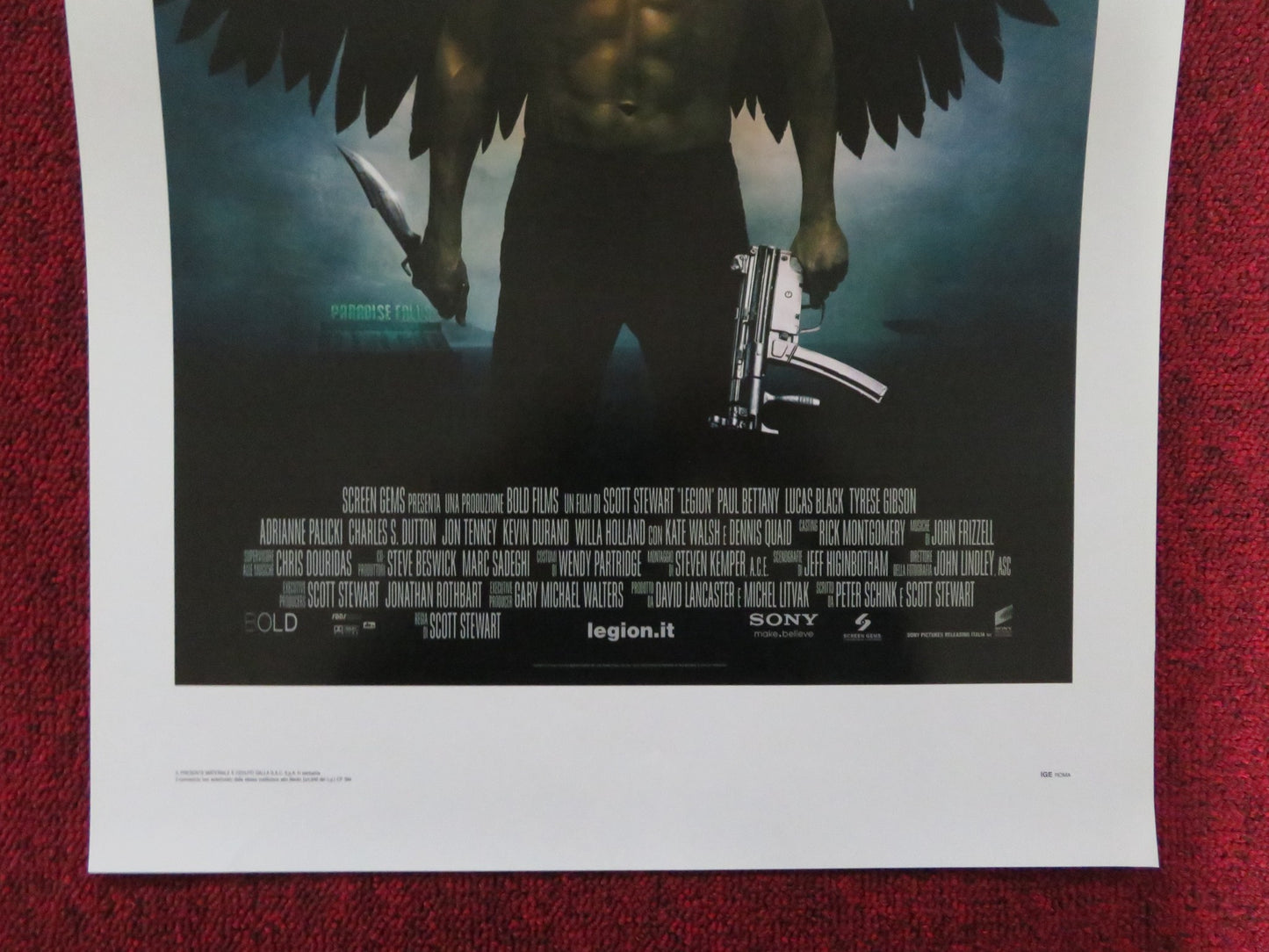 LEGION ITALIAN LOCANDINA POSTER PAUL BETTANY LUCAS BLACK 2010