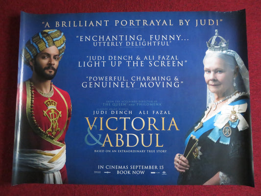 VICTORIA AND ABDUL UK QUAD (30"x 40") ROLLED POSTER JUDI DENCH ALI FAZAL 2017