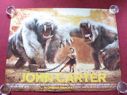 JOHN CARTER UK QUAD (30"x 40") ROLLED POSTER TAYLOR KITSCH LYNN COLLINS 2012